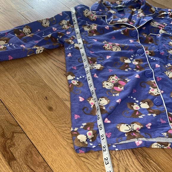 Taylor Marc’s Monkey Printed PJ Set Size Small - Picture 5 of 9